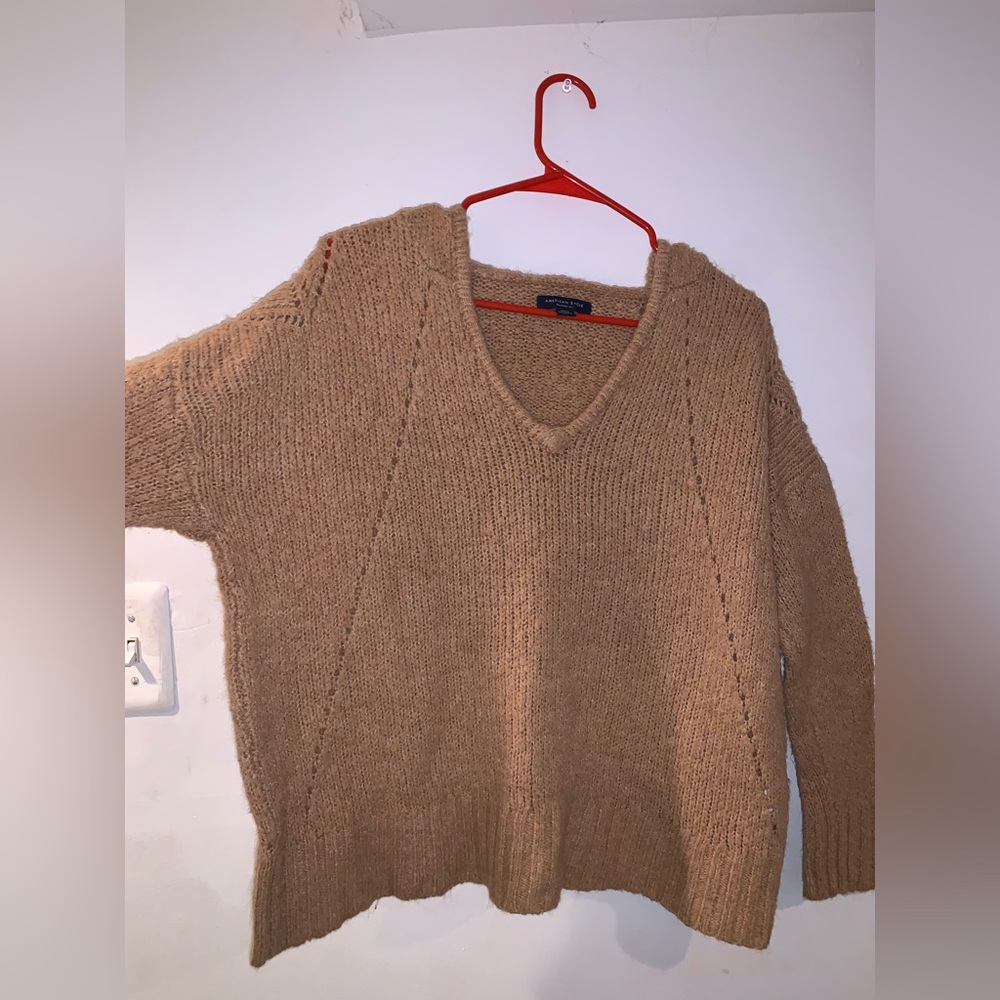 American Eagle Jegging Fit Knot Sweater with Hoodie